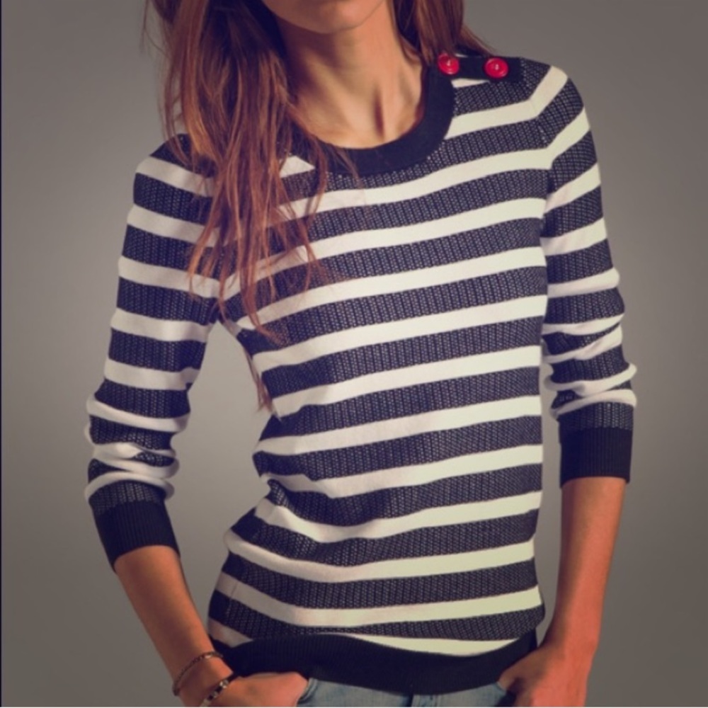 Cute Shoshanna Black and White Sweater